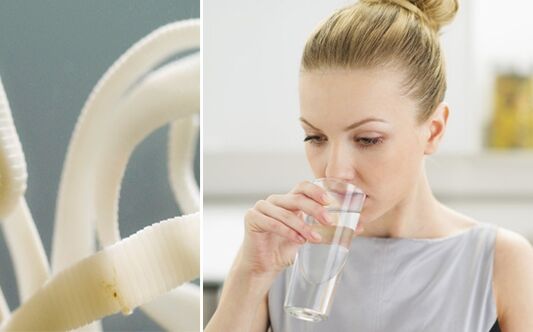 drinking water when cleansed of parasites